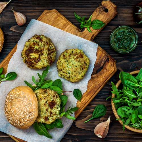 hamburguesas veganas de cuscus