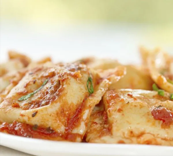 ravioles gratinados