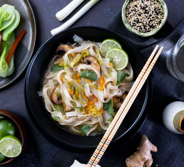 sopa de fideos de arroz